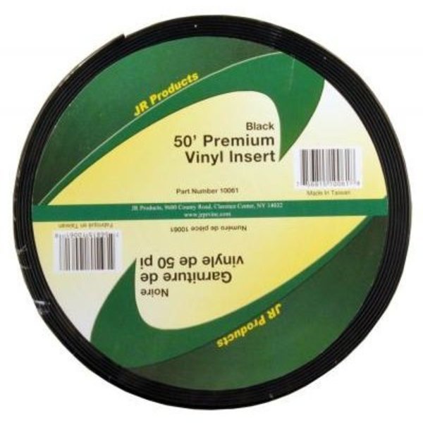 Jr Products 50FT PREMIUM VINYL INSERT, BLACK 10061